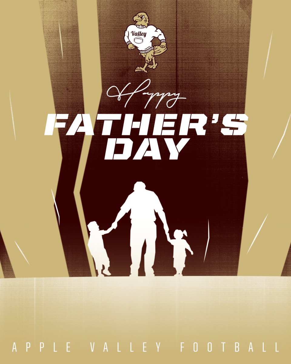 Happy Father’s Day from Apple Valley Eagles Football!

Thank you to all the dads and father figures who support our team with love, strength, and encouragement. Your impact goes far beyond the sidelines.

We appreciate you today and every day! 🦅💛 #EaglePride #FathersDay