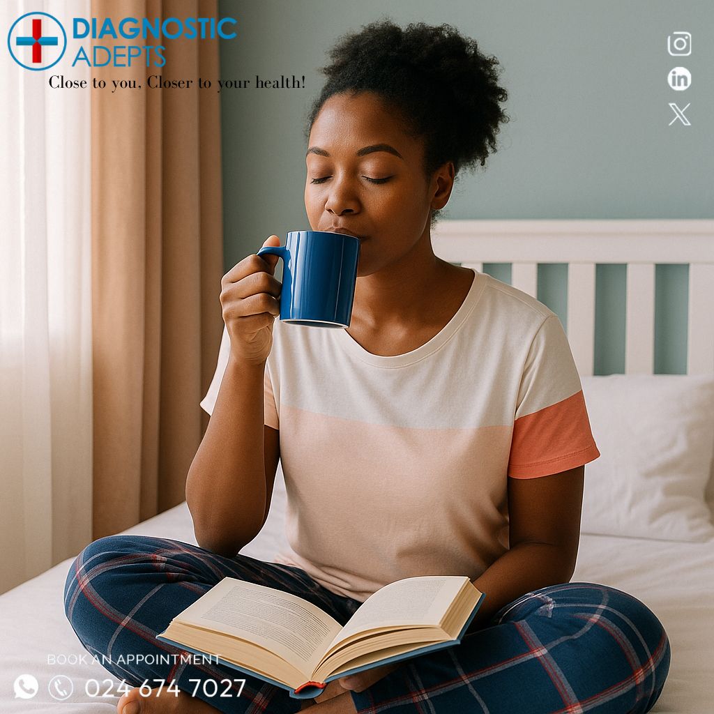 💆🏽‍♀️ SELF-CARE SUNDAY 🌿
Rest isn’t a luxury; it’s part of your health plan.

Try these today:
🫖 Sip a calming and warm tea
📵 Unplug for 30 mins
🌤️ Sit outside &amp; just breathe

Small steps = big impact.

#SelfCareSunday #DiagnosticAdeptsCares #homehealthcare