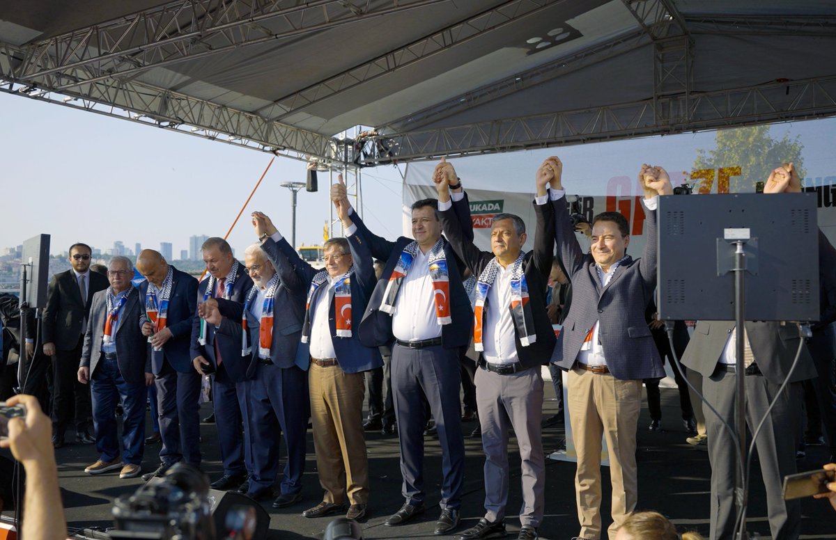 Genel Başkanımız Mahmut Arıkan, CHP Genel Başkanı Özgür Özel, Gelecek Partisi Genel Başkanı Ahmet Davutoğlu, DEVA Partisi Genel Başkanı Ali Babacan, HÜDAPAR Genel Başkanı Zekeriya Yapıcıoğlu ve İyi Parti Grup Başkanvekili Turhan Çömez, YRP Genel Başkan Yardımcısı Doğan Bekin