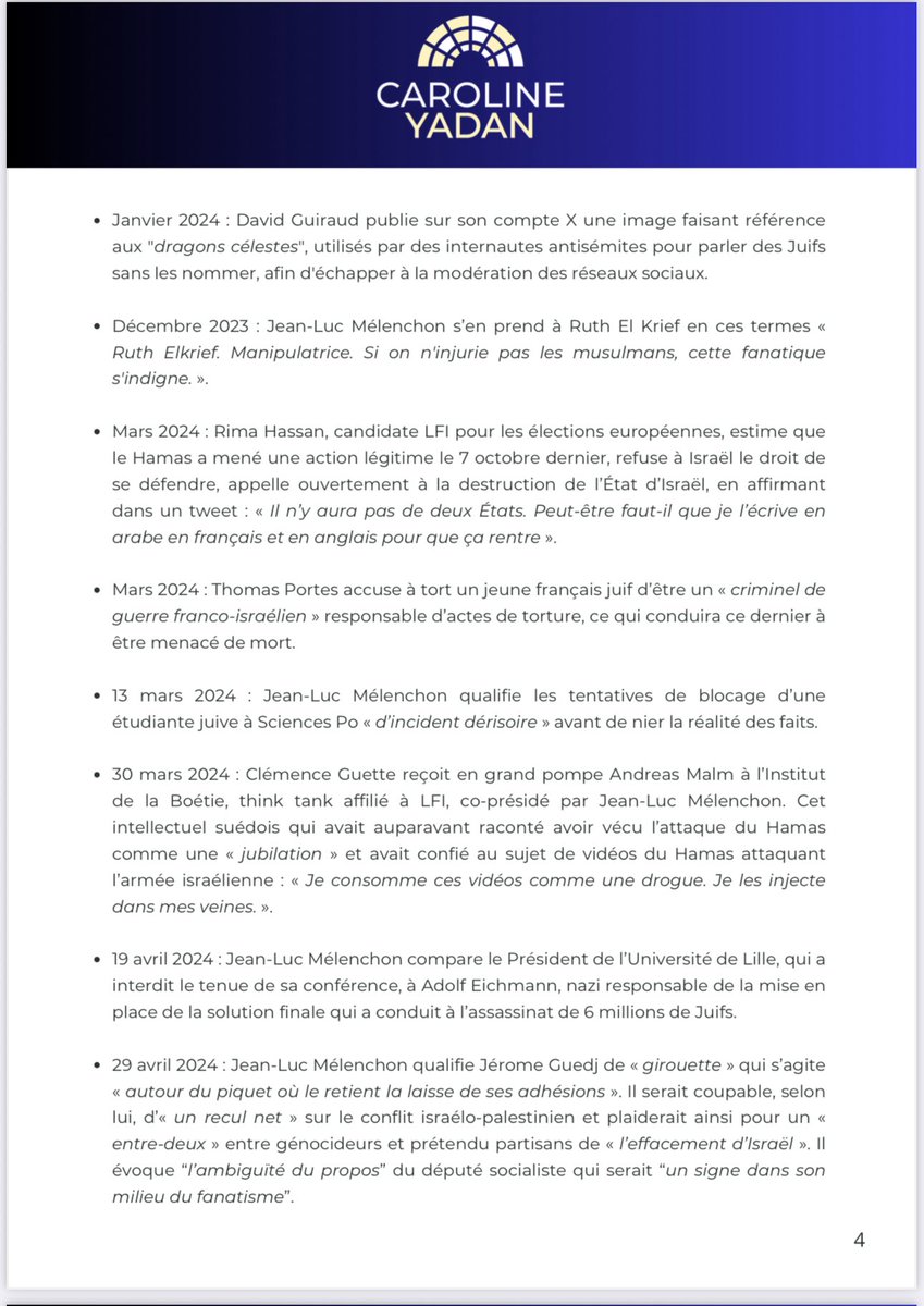 Caroline Yadan (@carolineyadan) on Twitter photo Les preuves de l'antisémitisme de <a href="/JLMelenchon/">Jean-Luc Mélenchon</a> sont légion.
En voici la démonstration implacable sur 9 pages.
#LFI est une secte antisemite déguisée en parti politique.
Aux Français et aux partis politiques de gauche de créer un cordon sanitaire autour de cette secte.
Pour la Les preuves de l'antisémitisme de <a href="/JLMelenchon/">Jean-Luc Mélenchon</a> sont légion.
En voici la démonstration implacable sur 9 pages.
#LFI est une secte antisemite déguisée en parti politique.
Aux Français et aux partis politiques de gauche de créer un cordon sanitaire autour de cette secte.
Pour la
