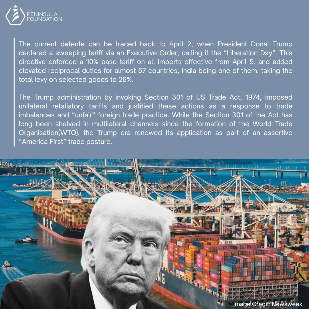 TPF_Chennai's tweet image. Trade over Tariffs: India-U.S. Negotiations Gain Momentum Ahead of July Deadline: A write-up by Siddharth SN, Research Intern

#IndiaUSTrade #TradeNotTariffs #BilateralTrade #TradeDeal #DiplomacyInAction #Geopolitics