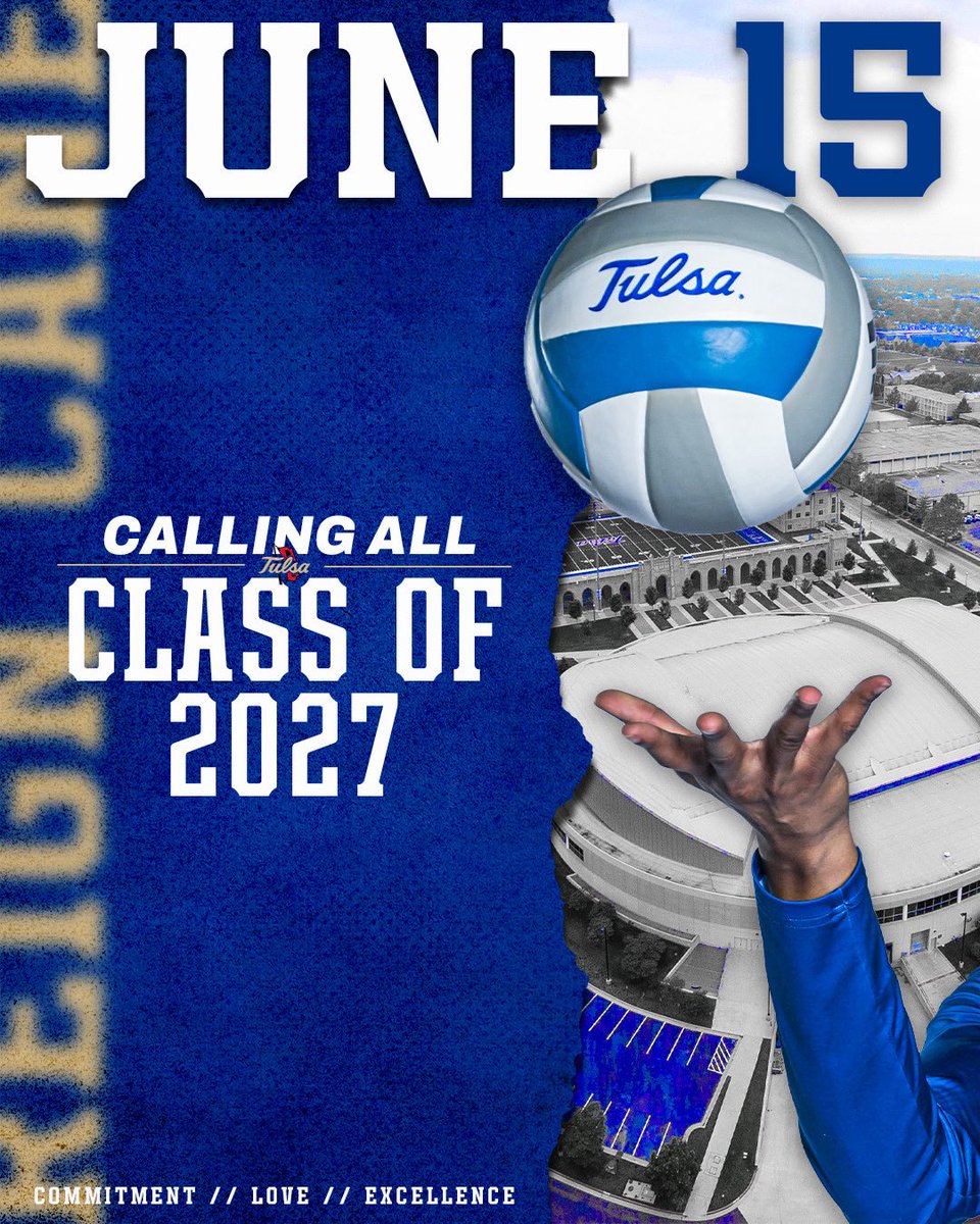 TulsaVolleyball's tweet image. Happy June 15! We are excited to connect with everyone! 🌀
#ReignCane