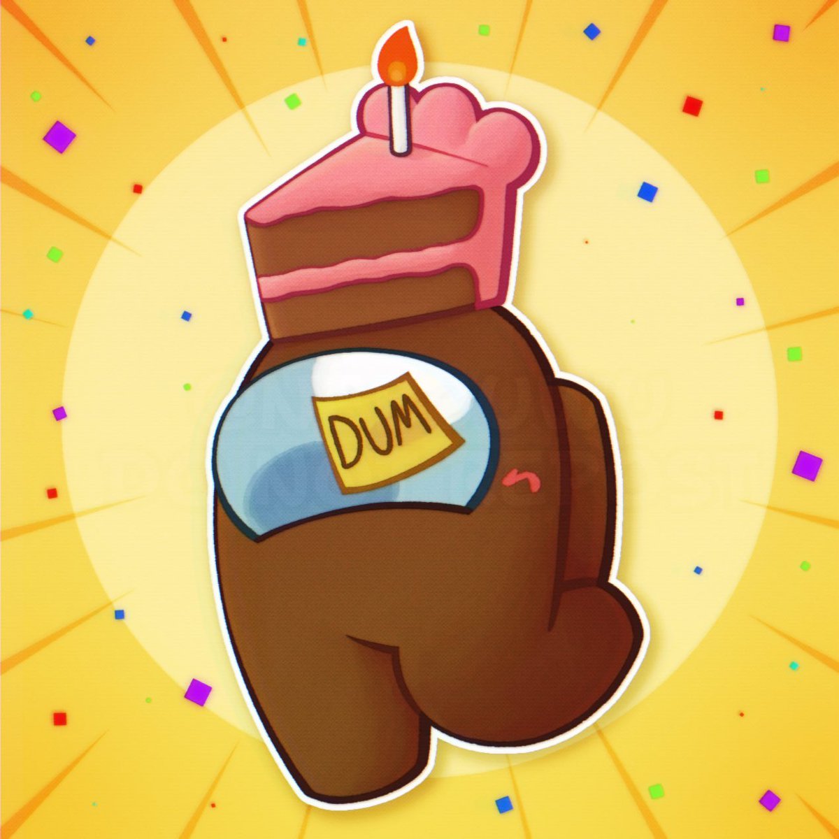 Happy 7th anniversary to Among Us!! Just made something simple, a brown Crewmate with the new cosmetic!! Thanking this game for practically changing my life in a way LOL.

#AmongUs #AmongUsFanArt #AmongUsGame