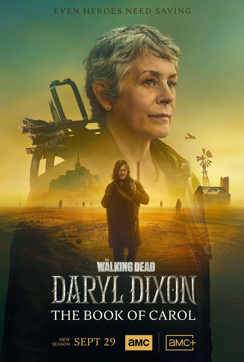 Daryl Dixon: The Book Of Carol has several potential Emmy Nominations! Norman Reedus for Outstanding Lead Actor. Melissa McBride for Outstanding Lead Actress. Clemence Poesy for Outstanding Supporting Actress. Outstanding Drama Series and Outstanding Short Form! #TWD #DarylDixon