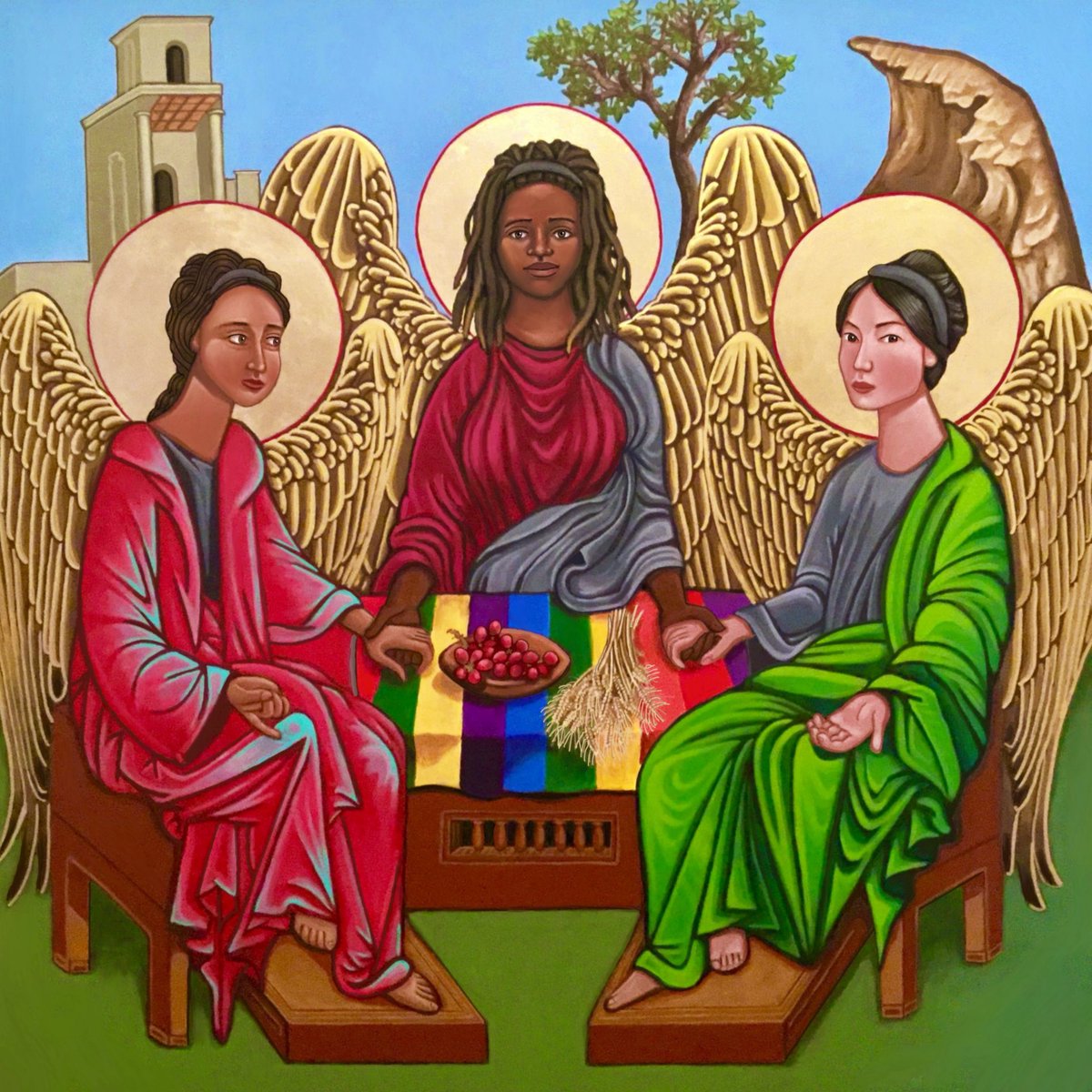 KLICONS's tweet photo. Happy Trinity Sunday!

“God for us, God alongside us, God within us.”

~Fr. Richard Rohr

Signed Giclee Prints and Prayer Candles: https://t.co/SGe70HwBK7 https://t.co/w2g3RW3xus