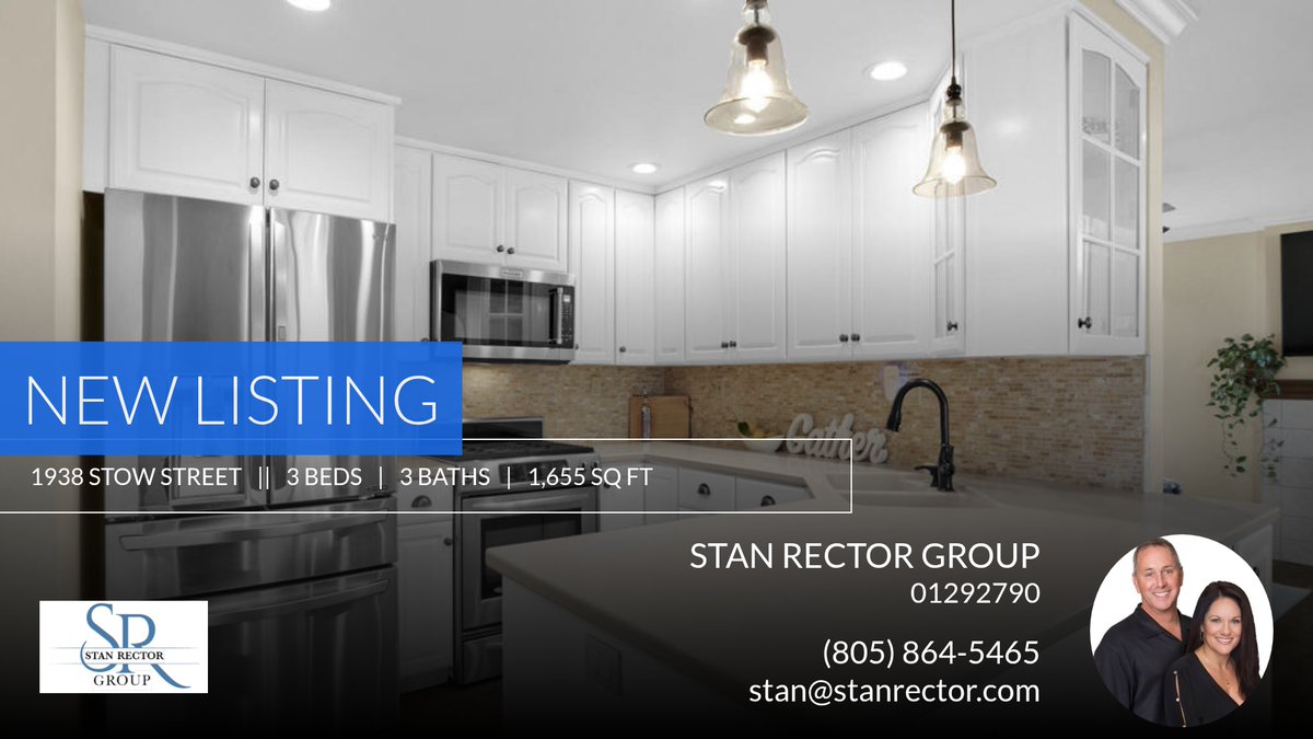 StanRectorGroup's tweet image. If you're looking for a 3 bedroom home in Simi Valley, this new listing could be the one! Click for more pictures and information. Show someone who might be interested or call me at (805) 864-5465!

Stan &amp;amp; Renee Rector
Pinnacle... homeforsale.at/1938_STOW_STRE…