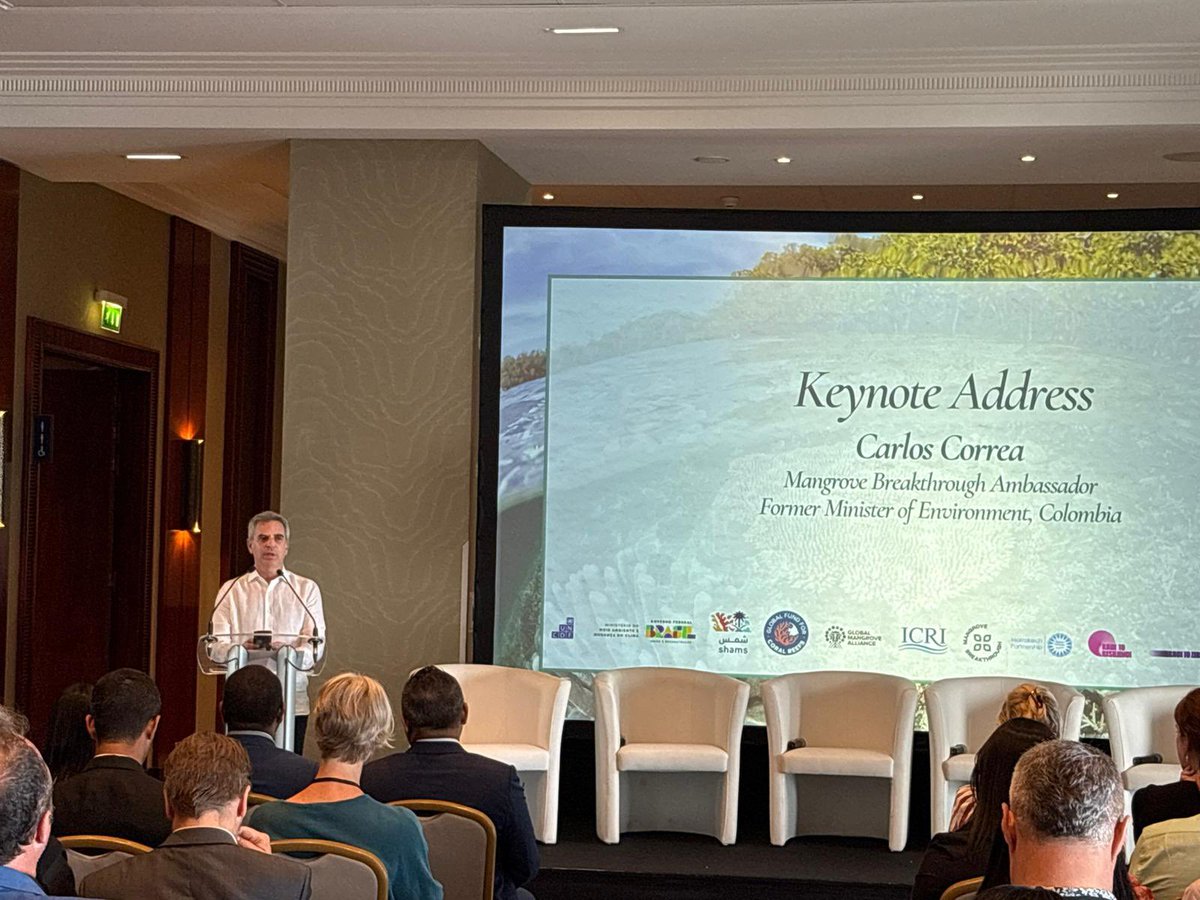 De Niza a Belém: Acelerando la acción en materia de manglares y arrecifes de coral mediante la Agenda de Avances Climáticos de Alto Nivel. En este diálogo compartí con la Princesa Eugenia de York, el Ministro de Océanos y Pesca de Maldivas, <a href="/MFORmv/">Ministry of Fisheries and Ocean Resources</a>, entre otros líderes en #UNOC3