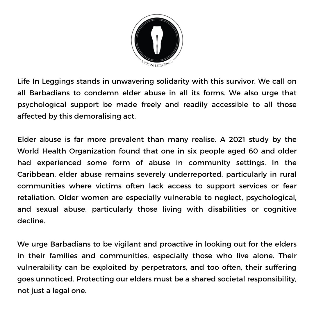 TheOfficialLIL's tweet photo. On #WorldElderAbuseAwarenessDay, we condemn the violent assault of a 76-year-old woman and call for urgent action.

1 in 6 older adults face abuse—many in silence.

🛑 Enough is enough. 
⚖️ We demand justice.
🫱🏽‍🫲🏾 We stand with survivors.

🔗 Full statement: https://t.co/lUSd2ytil7 https://t.co/EbPPKt8SfJ