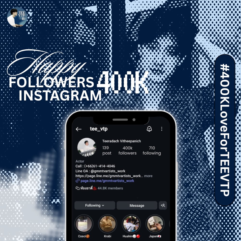 teevtp_id's tweet photo. Congratulations for 400k followers on instagram @vitheepanich 🎊💝

Watching tee grow to 400K feels like watching our sunshine bloom. Here’s to more love, more growth, and more moments to cherish ݁ ˖𓂃 ོ❀
#400KLoveForTEEVTP
#tee_vtp #ธีรเดช https://t.co/65bpenKf2h