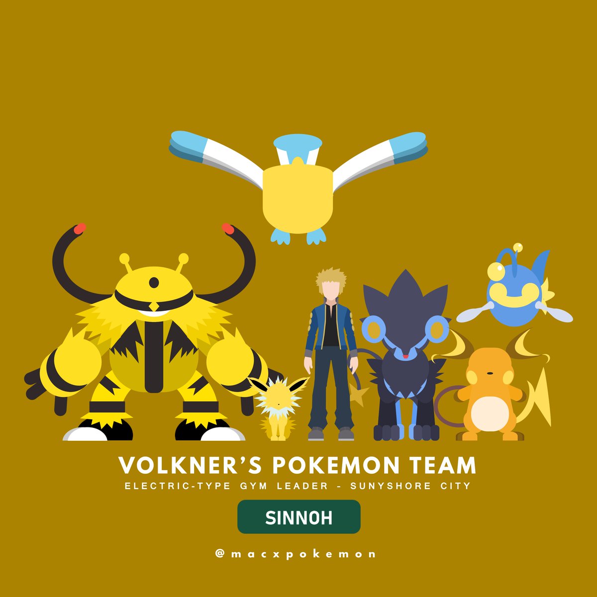 macxpkmn's tweet image. Volkner's Pokémon Team

#pokemon