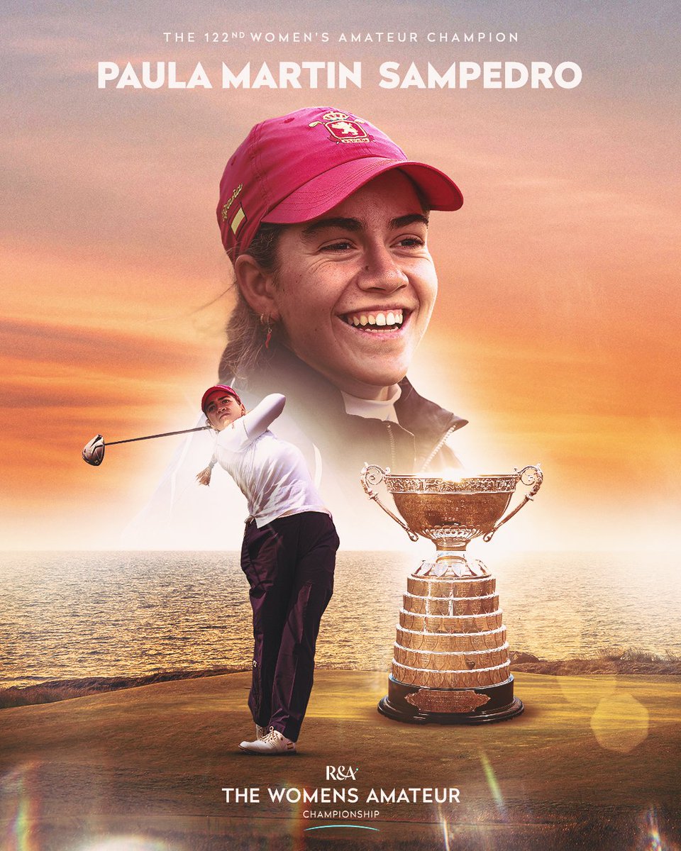 Congratulations to Paula Martin Sampedro, The 122nd Women’s Amateur Champion 🏆