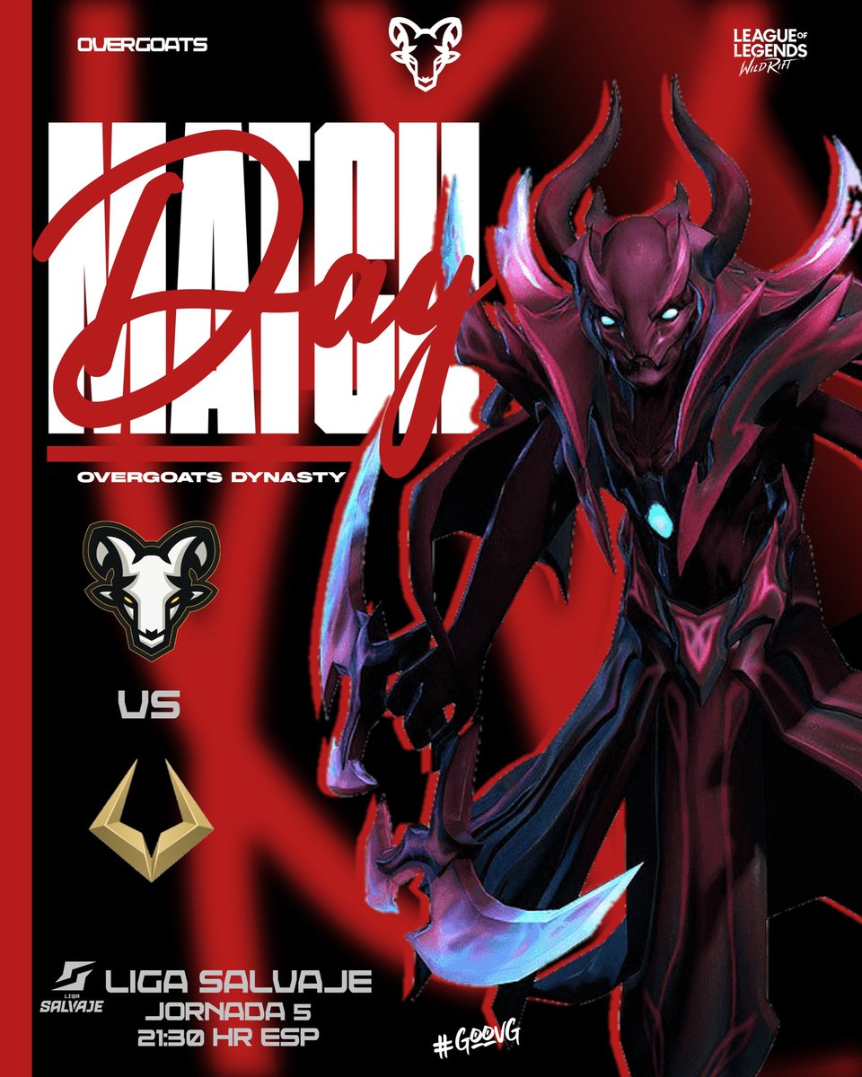 OverGoats Dynasty (@overgoatsd) on Twitter photo Hoy nos enfrentamos al equipo @Team_Umbra , las cabras tienen sed de victoria
Hora: 21:30
<a href="/azaharalaura/">azaharalaura</a> caster
#goovg
#goovergoats Hoy nos enfrentamos al equipo @Team_Umbra , las cabras tienen sed de victoria
Hora: 21:30
<a href="/azaharalaura/">azaharalaura</a> caster
#goovg
#goovergoats