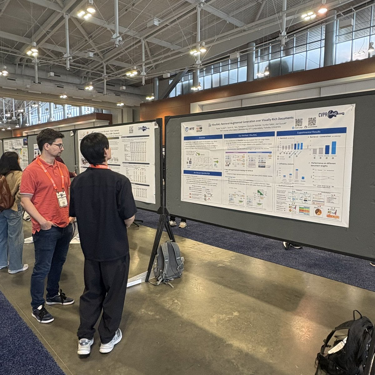 Shin'ya Yamaguchi (@syamaguchi_en) on Twitter photo This is also an awesome work by Ryota Tanaka <a href="/rtanaka_lab/">Ryota Tanaka</a> , enabling visually document processing by RAG with related textual images! Come NOW to #363 at #CVPR2025 poster session! This is also an awesome work by Ryota Tanaka <a href="/rtanaka_lab/">Ryota Tanaka</a> , enabling visually document processing by RAG with related textual images! Come NOW to #363 at #CVPR2025 poster session!