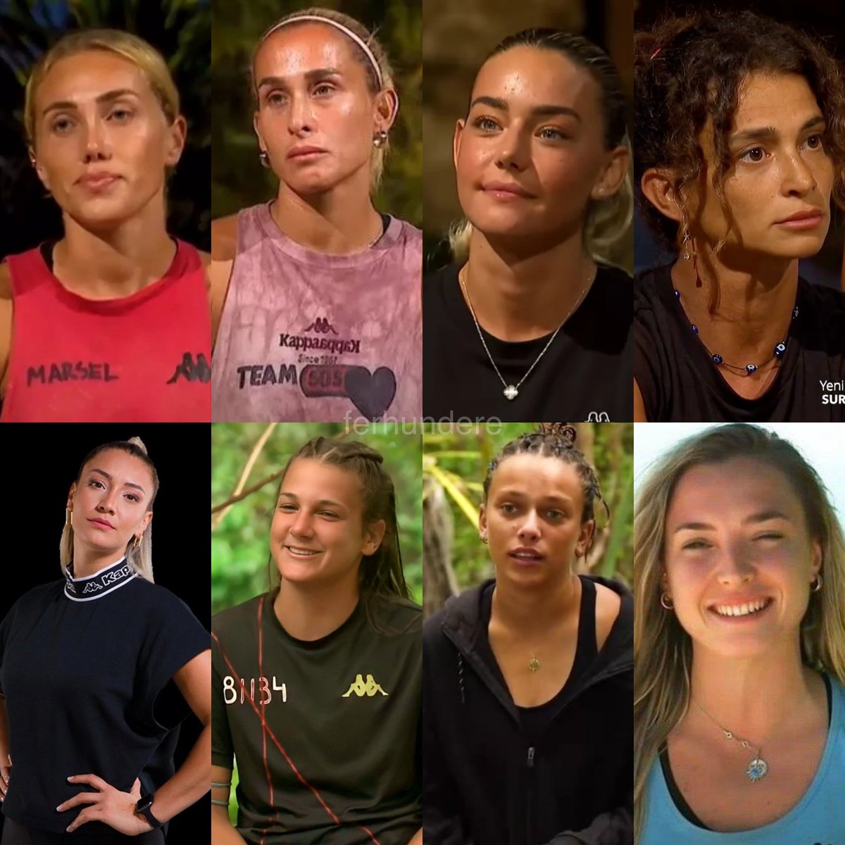 ferhundere's tweet image. seneye kadınvivor istiyorum yukarıdakileri kırmızıya aşağıdakilere maviye koyun izleyelim #survivor2025