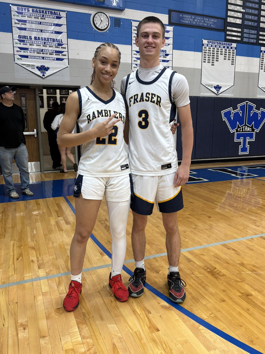 Sam &amp; Natasha representing Fraser in the MAC All-Star event <a href="/FraserSchools/">Fraser Public Schools</a>