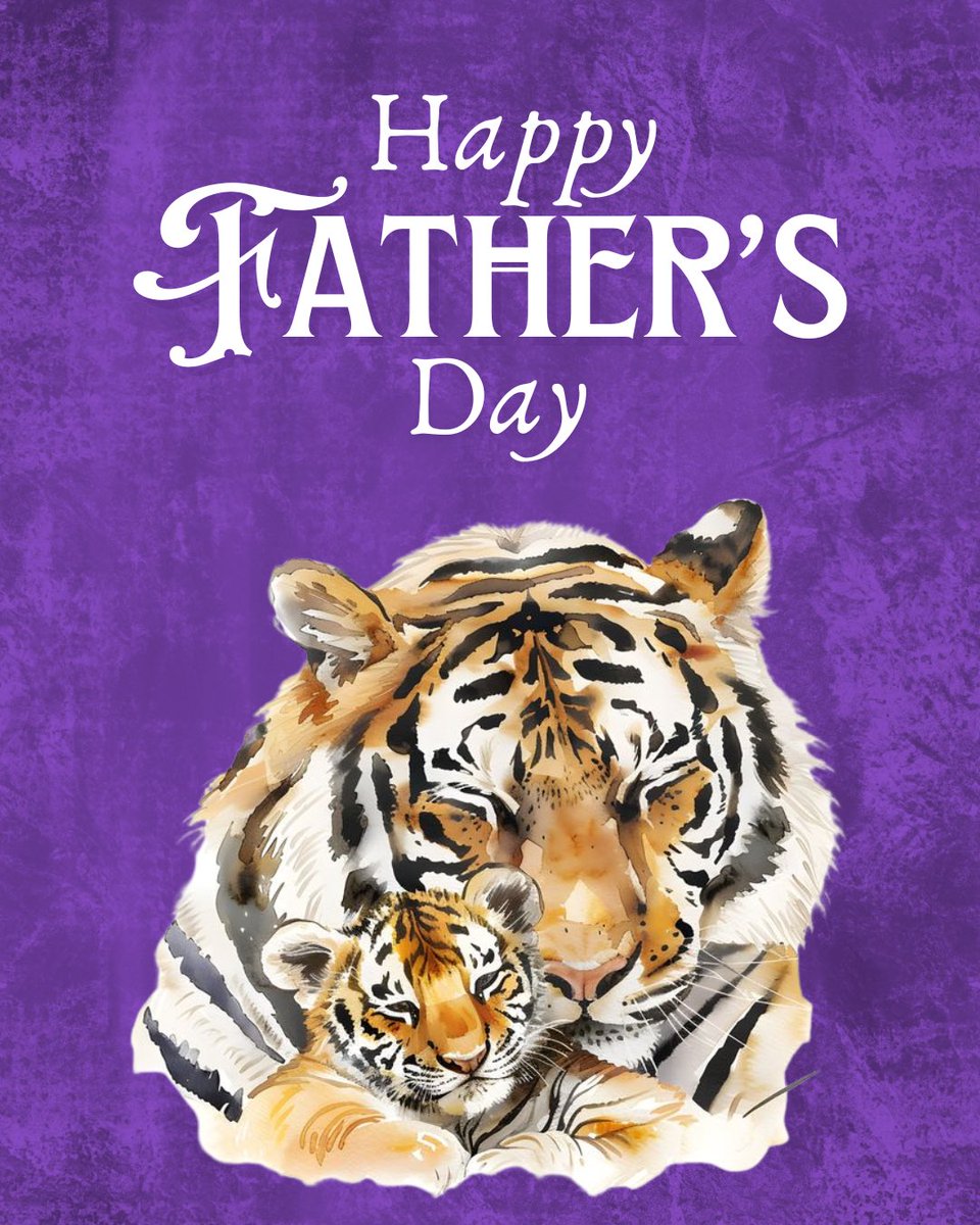 To all our Tiger Papas, Happy Father’s Day!💜🐅