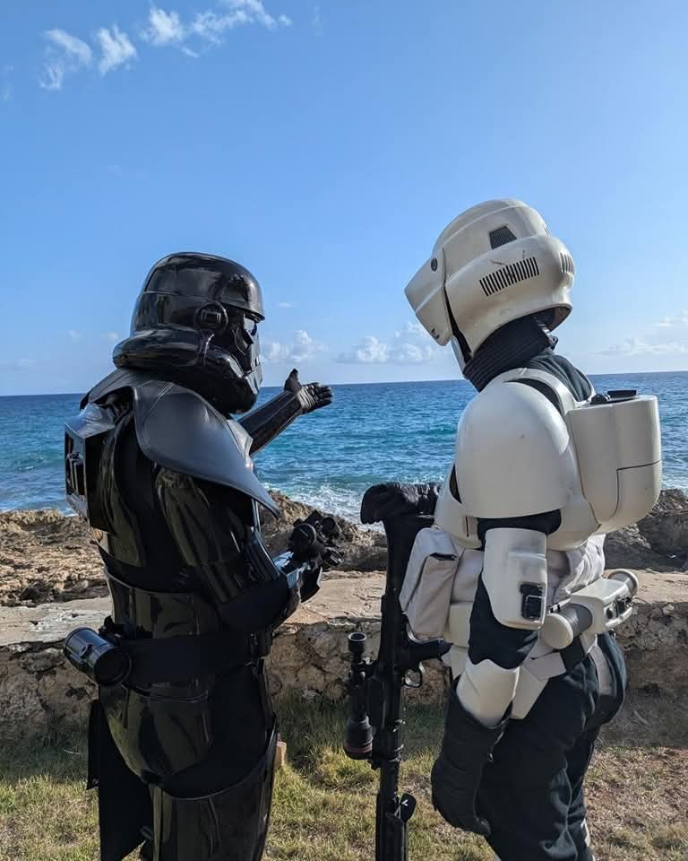 "Look at that horizon: untouched, unbroken. 
This is why we serve, the Empire doesn’t just conquer, it preserves"

Their silence says the rest. 
Some beauty exists only under Imperial guard

TX74335 &amp; TB51880 of the Pacific Outpost

#specops #shadowtrooper #swiftsilentrelentless