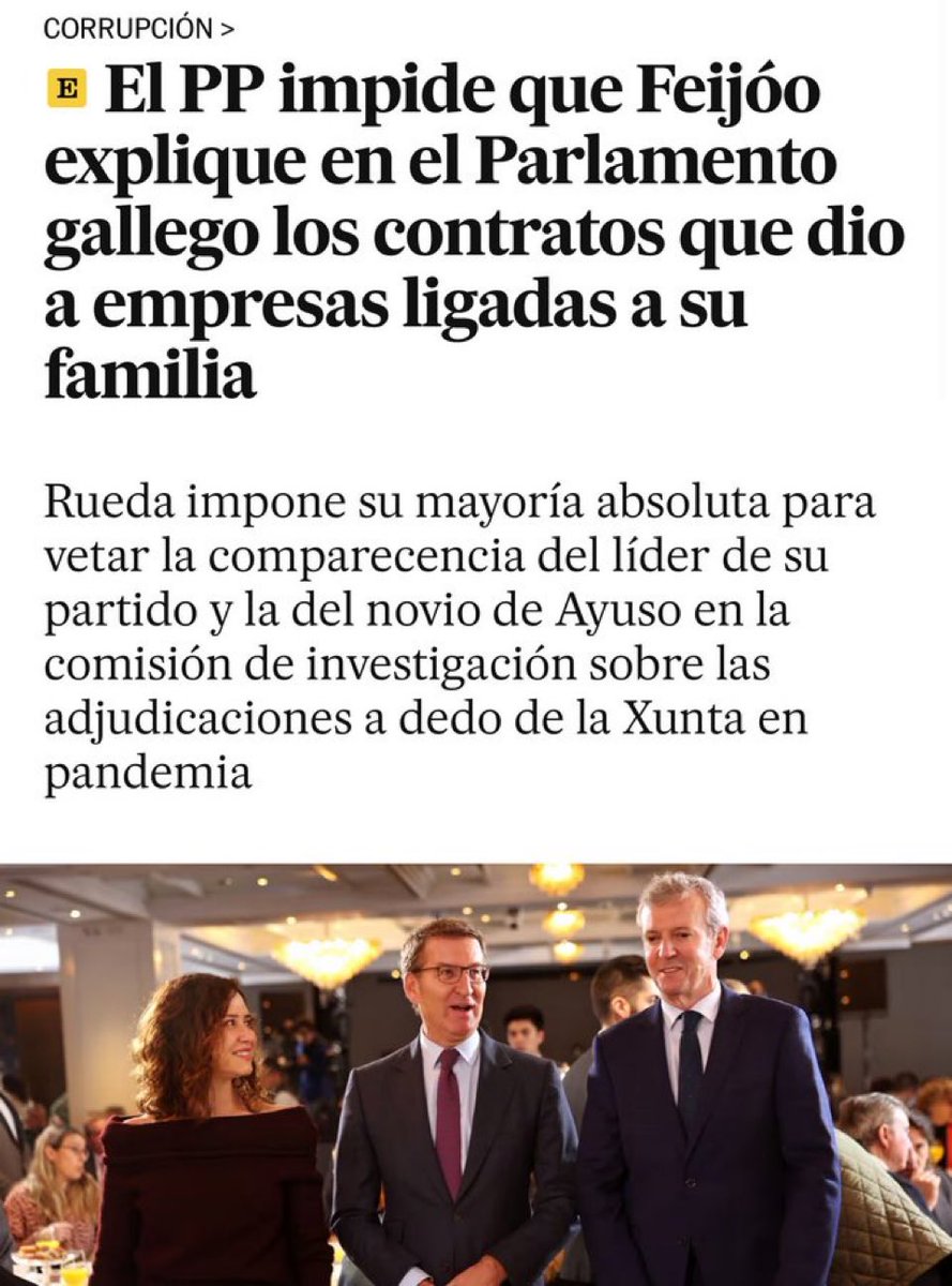 La diferencia….. Pedro Sánchez va a hablar este miércoles. Feijóo tapa.