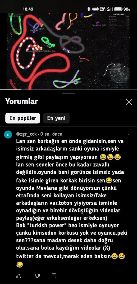 zgr_cck's tweet photo. Battal (teşkilat) ın yt videosuna yorumum 😁😁😁 https://t.co/dC2eMU1NVb