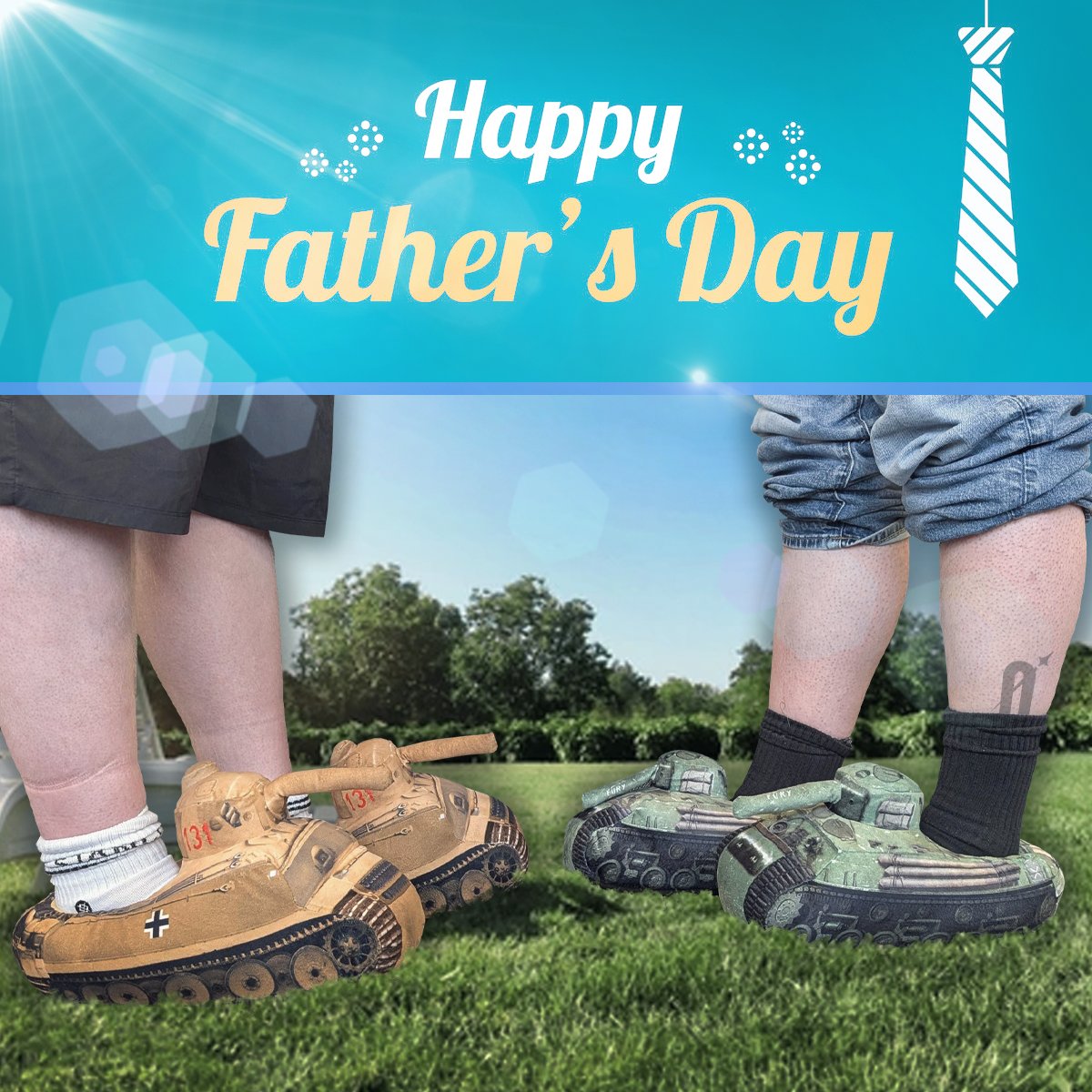 Happy Father’s Day from all of us at Offworld!

Whether you're commanding tanks or just wearing them as slippers, today’s about you.

To all the parental figures, mentors, and gaming legends out there, thanks for keeping the squad strong. 💪🚀👞

#HappyFathersDay #Offworld