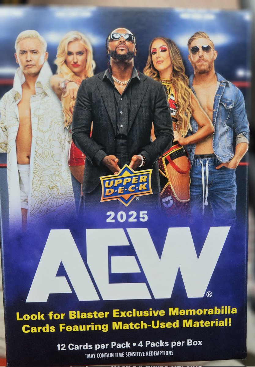 TheWuWu's tweet image. Marcus bought me a blaster box of 2025 @AEW @UpperDeckSports from Target for Fathers Day. I just opened it! In shock &amp;amp; shaking!!!!! 🤯🤯🤯🤯🤯 OMG! Pulled an autographed @MercedesVarnado #MercedesMoné card! THIS NEVER HAPPENS TO ME! A PULL OF THIS EPIC LEGENDARINESS! #CEOCEOCEO