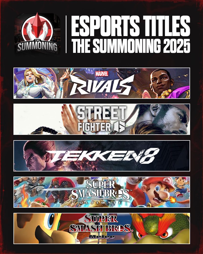 St. Clair Saints (@saintsgamingca) on Twitter photo We're excited to be hosting the Esports tournaments at <a href="/TheSummoningCA/">The Summoning</a>! 🔮
Featuring 5 main titles with more side events to be announced. Don’t miss it 👇
Get your early bird tickets: stclairsaints.ca/tsc25
July 26th | #TSC25 We're excited to be hosting the Esports tournaments at <a href="/TheSummoningCA/">The Summoning</a>! 🔮
Featuring 5 main titles with more side events to be announced. Don’t miss it 👇
Get your early bird tickets: stclairsaints.ca/tsc25
July 26th | #TSC25