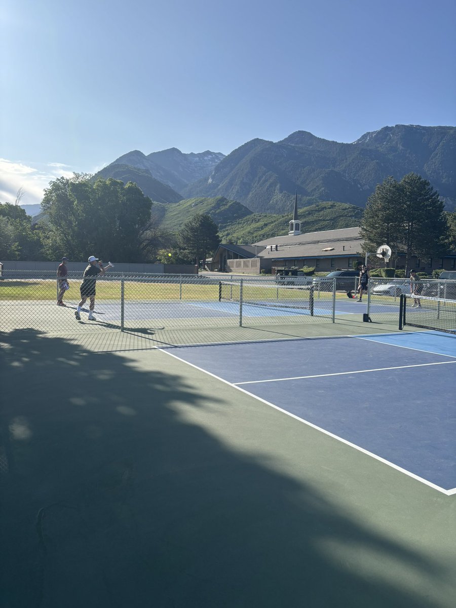 Great morning for some pickleball with <a href="/jrfarr/">JR Farr</a> <a href="/caseyrowland/">Casey Rowland</a> and <a href="/GetBaseCase/">Base Case</a>
