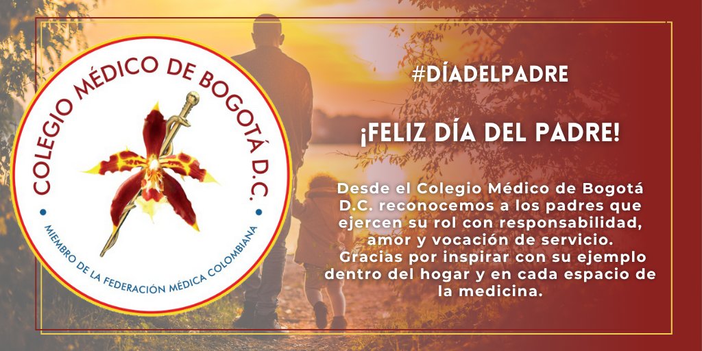 💙 Hoy celebramos a quienes sanan con las manos y educan con el corazón.

Desde el <a href="/CMBogotaDC/">Cᴏʟᴇɢɪᴏ Mᴇ́ᴅɪᴄᴏ ᴅᴇ Bᴏɢᴏᴛá D.C.</a> honramos a los padres que, con entrega y humanidad, construyen futuro en sus familias y en la medicina.

¡Gracias, papás!

#FelizDíaDelPadre #GraciasPapá #PadresMédicos