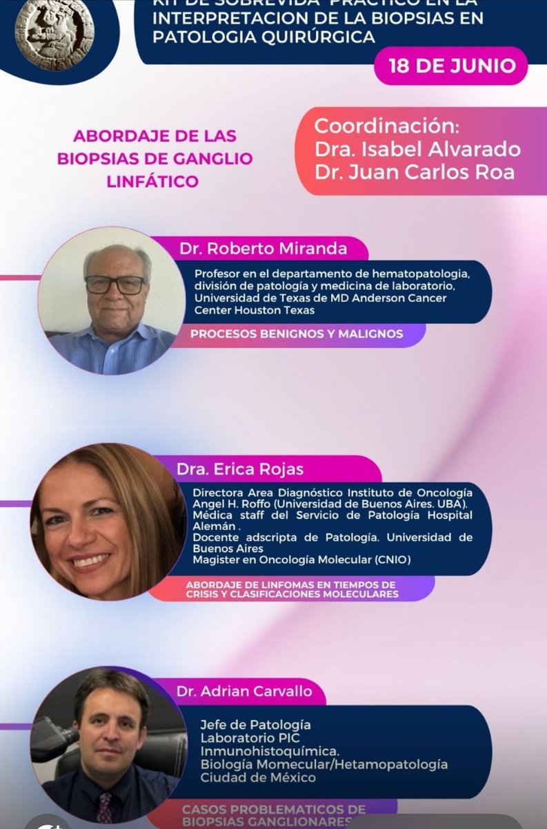 Estimados todos, te esperamos el próximo miércoles en nuestra ya conocida “Clase SLAP”. ⁦<a href="/SLAPpatologia/">SLAP Patología</a>⁩ #seguimos educando