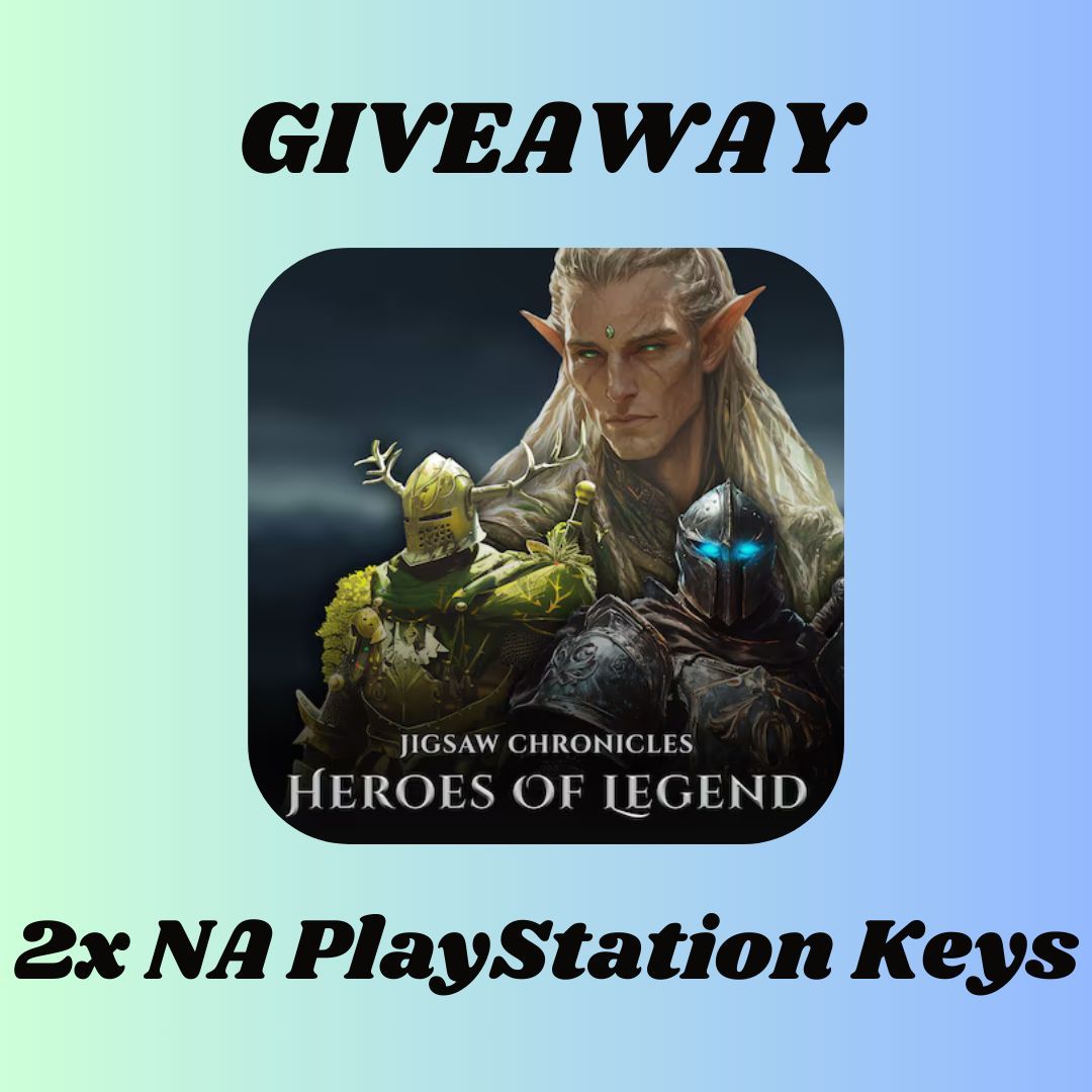 🎮 ** Giveaway Jigsaw Chronicles: Heroes of Legend !** 🎮 

We’re giving away: 
2x NA PlayStation Keys

How to Enter:
1️⃣ Like this post 💙 
2️⃣ Retweet ♻️ 
3️⃣ Follow: 
4️⃣ Comment  a Gif! 
  - <a href="/GAMWAREDUTCH/">GAMWAREDUTCH</a>
  - <a href="/GamingInsights1/">𝔻𝕒𝕚𝕝𝕪𝔾𝕒𝕞𝕚𝕟𝕘𝕀𝕟𝕤𝕚𝕘𝕙𝕥𝕤 🐦</a>
  -<a href="/cuditgames/">CUDIT Games</a> 
Winners Announced 06/17/25

#Winners