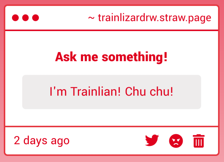 TrainLizardRW's tweet image. Huh?? Are you... cossplaying a fello train?