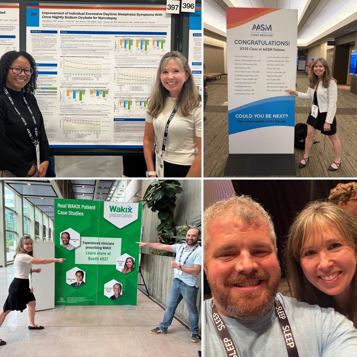Ellen💤💤💤 (@sleep_np) on Twitter photo 1. Squee! Worked on a poster together and vibed irl 2. AASM 2025 Fellow, it’s me! 3. Couldn’t resist this Spider-Man meme 4. Selfie with the incomparable <a href="/matthorsnell/">Matthew Horsnell</a>
#SLEEP2025 was chock full of fun: latest research, clinical practice pearls, & the best part, #sleeppeeps 1. Squee! Worked on a poster together and vibed irl 2. AASM 2025 Fellow, it’s me! 3. Couldn’t resist this Spider-Man meme 4. Selfie with the incomparable <a href="/matthorsnell/">Matthew Horsnell</a>
#SLEEP2025 was chock full of fun: latest research, clinical practice pearls, & the best part, #sleeppeeps