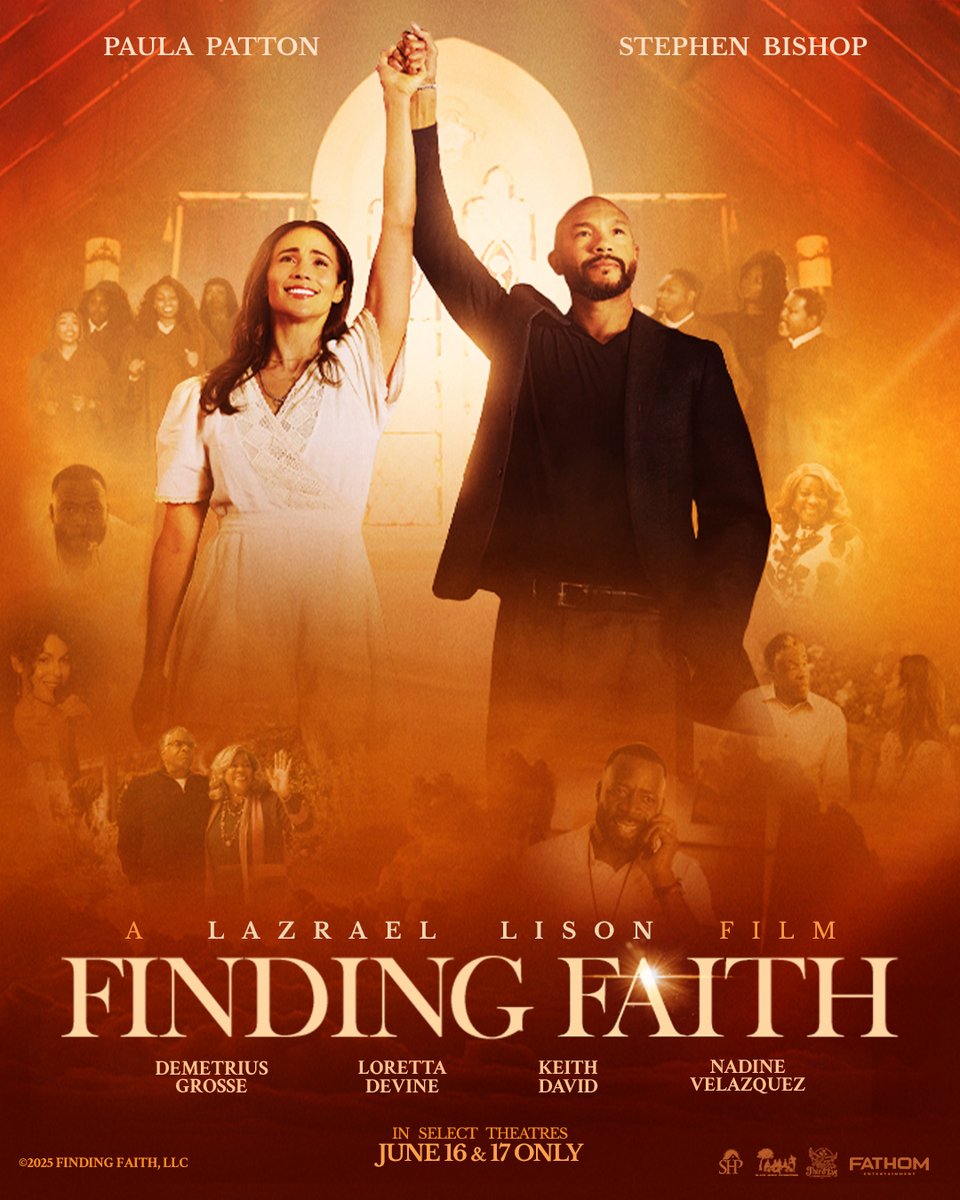 mjrtheatres's tweet image. 🙏 A powerful story of redemption, purpose, and second chances.
Paula Patton and Stephen Bishop lead an inspiring ensemble in Finding Faith — a heartfelt new film from LazRael Lison.

🎬 Coming to MJR on June 16 &amp;amp; 17 only.
🎟️ → tinyurl.com/MJR-FindingFai…
#FindingFaith #MJRTheatres