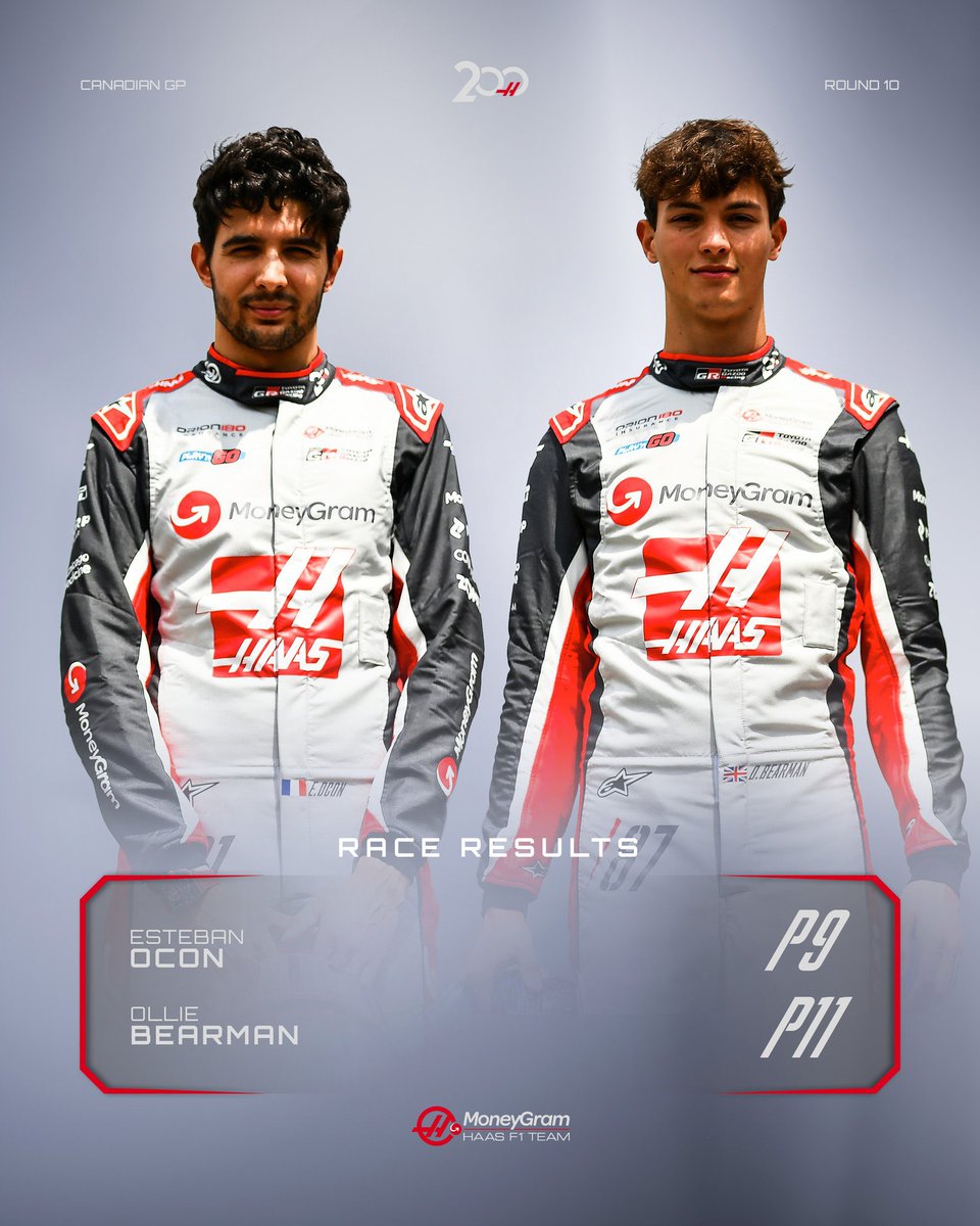 teamhaasfr's tweet image. Quelle 200eme course. 🔥🏎️
Merci Haas merci #Bearcon 🖤❤️
#F1 #HaasF1 #CanadianGP @HaasF1Team