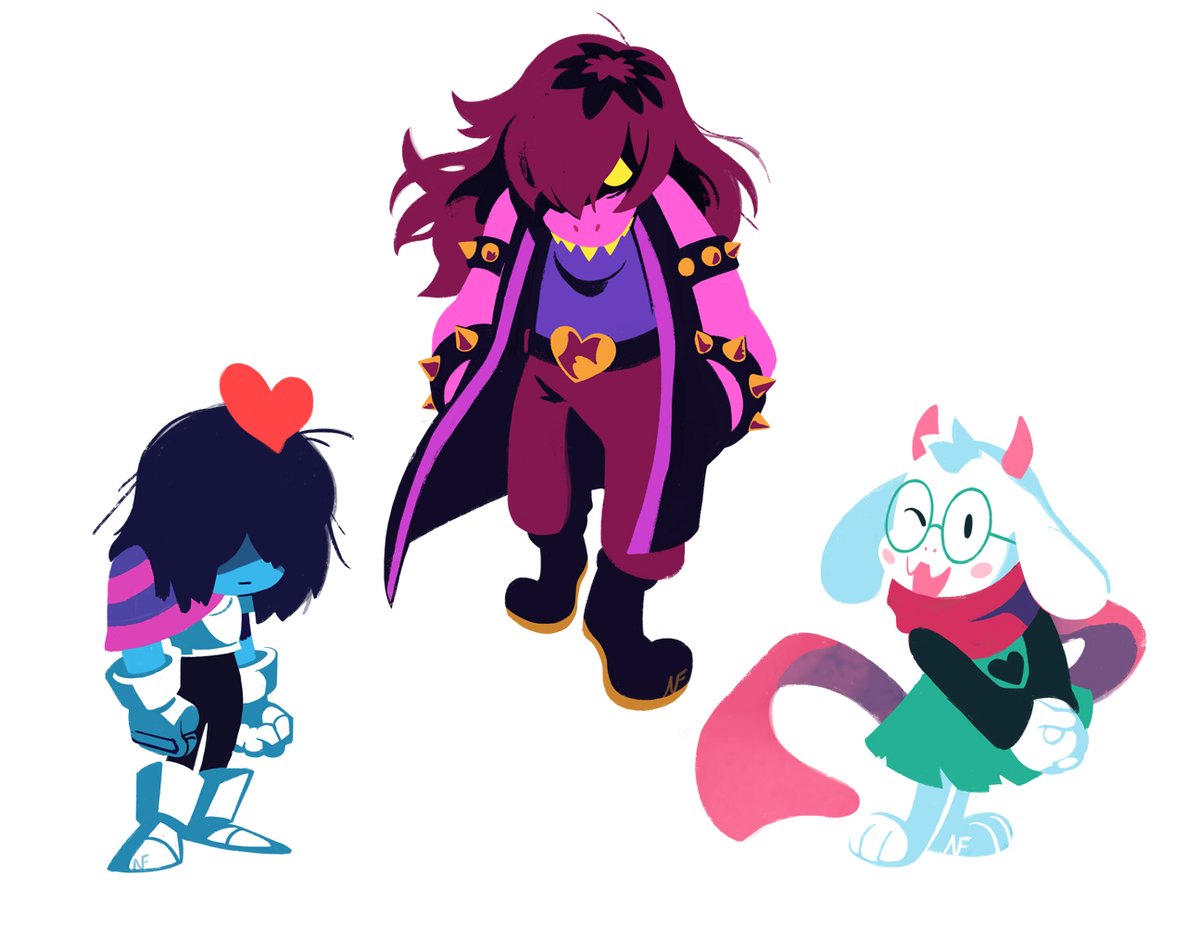 Loopyyylupe's tweet image. susie ralsei and kris(e)

#DELTARUNE