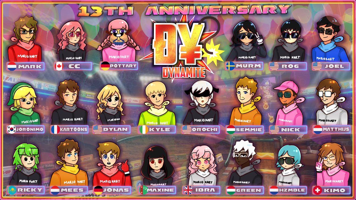 One last Mario Kart 8 Deluxe related post. a combination of our anniversary that happened on 28th April and a farewell to the game. Thank you everyone for being a part of our 8D family. and thank you <a href="/yubyuns/">✨yubyub✨</a> for the banner!