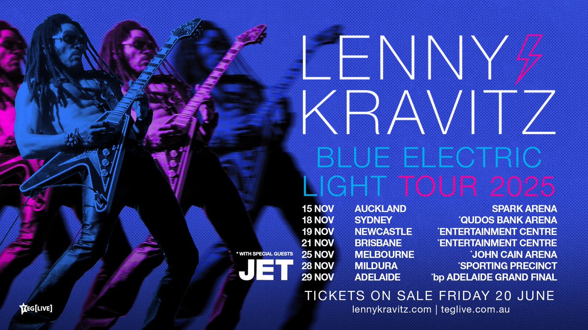 It’s been too long Australia. Come meet me under the Blue Electric Light this November with special guest Jet.