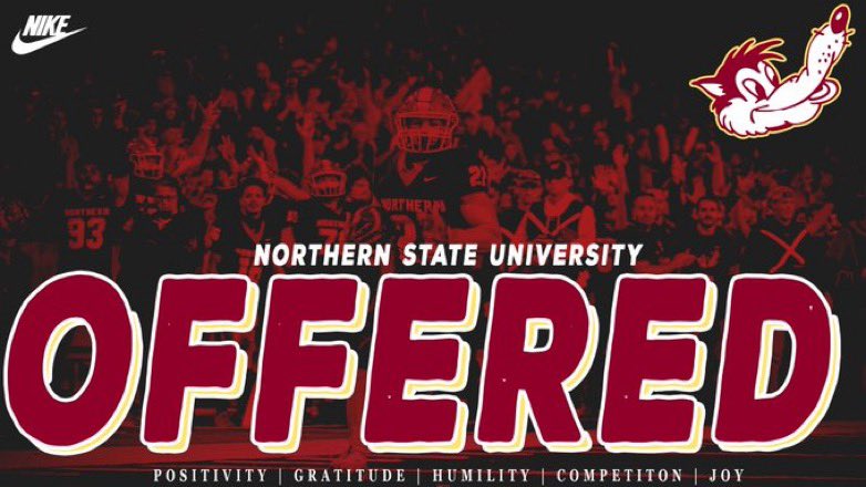Kaden McKinney (@kadenmckinney05) on Twitter photo Extremely Blessed to receive an offer from <a href="/NSUWolves_FB/">Northern State Football🐺 🏈</a>, thank you <a href="/Coach_Weisman/">Kyle Weisman</a> for this opportunity‼️🔴🟡
<a href="/jkvandyqb/">Jacob Van Landingham</a>
<a href="/coachswaff5/">Jared Swafford</a> <a href="/Seaman_Vikings/">Seaman Football</a> Extremely Blessed to receive an offer from <a href="/NSUWolves_FB/">Northern State Football🐺 🏈</a>, thank you <a href="/Coach_Weisman/">Kyle Weisman</a> for this opportunity‼️🔴🟡
<a href="/jkvandyqb/">Jacob Van Landingham</a>
<a href="/coachswaff5/">Jared Swafford</a> <a href="/Seaman_Vikings/">Seaman Football</a>