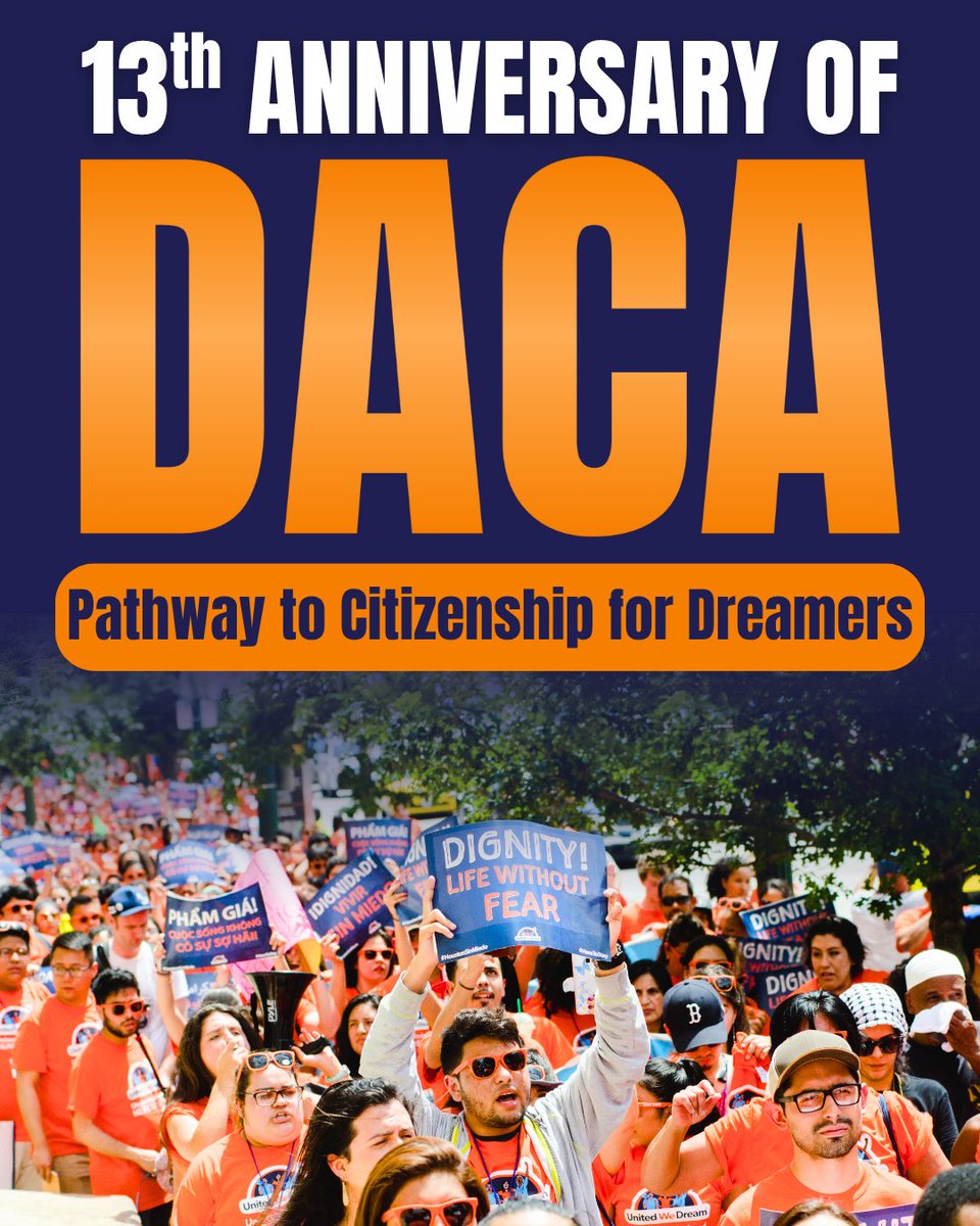 For 13 years, #DACA has transformed lives and strengthened our communities. I’m proud to cosponsor the American Dream and Promise Act because it’s time to give Dreamers permanent legislative protections. #HomeIsHere