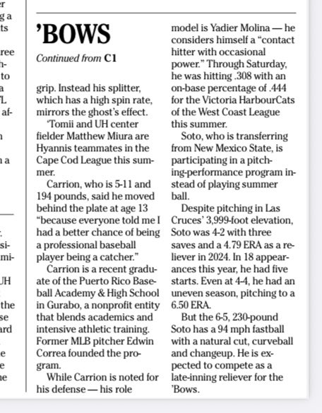 ICYMI: Two pitchers and a catcher are set to join <a href="/HawaiiBaseball/">Hawaii Baseball</a>. #HawaiiBaseball