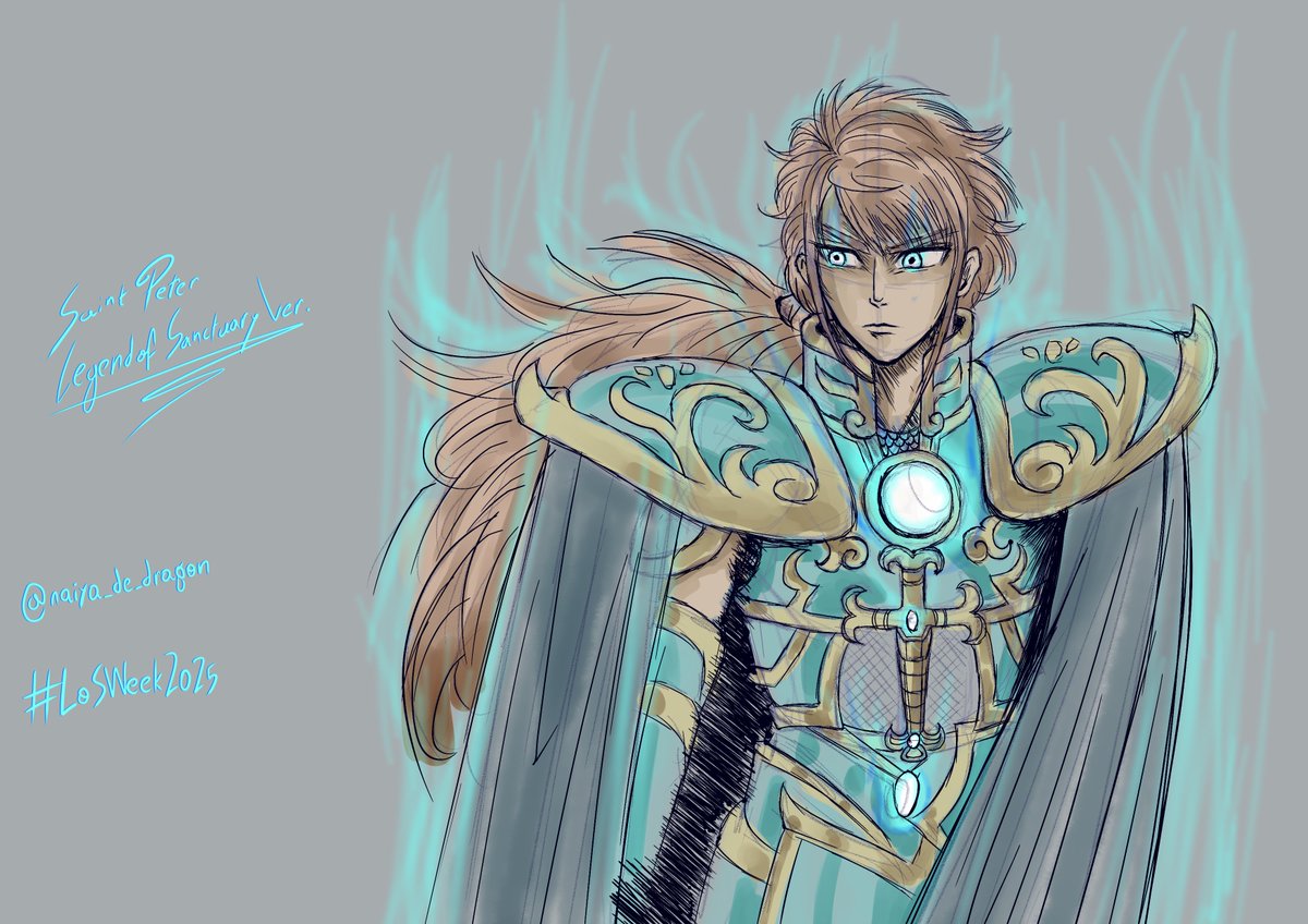 Para la <a href="/LoS_Week/">Saint Seiya Legend of Sactuary Week 2025</a> de este año decidí presentarles a uno de los personajes de mi fanfic "Celestial Redemption", que es ese donde los caballeros de bronce se enfrentan a Jesús y sus apóstoles. Este que tenemos acá es San Pedro, versión LoS. 

#LoSWeek2025