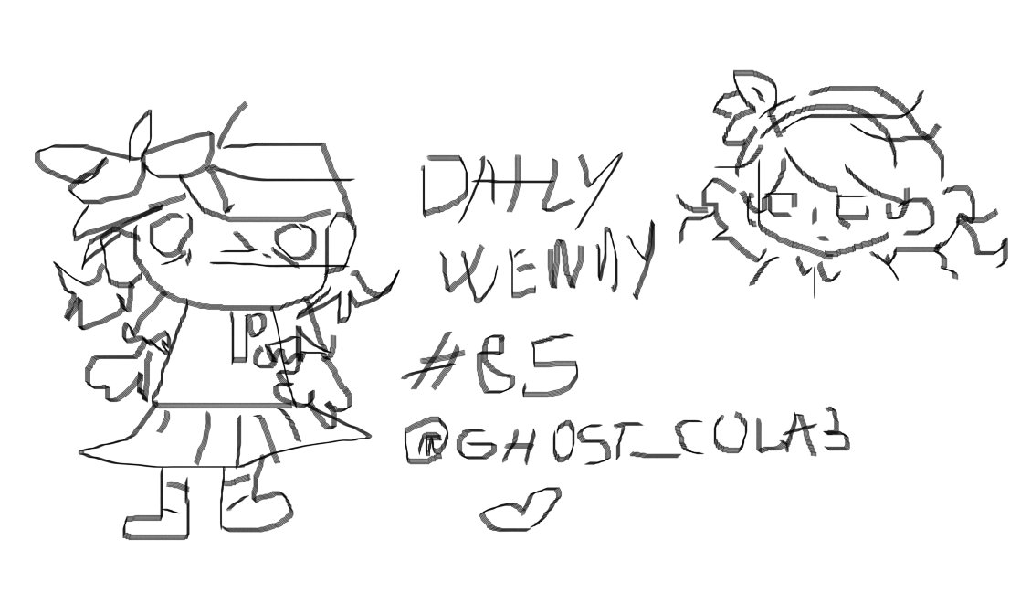 Day 85: we pulled through and stole a laptop at the party to draw this