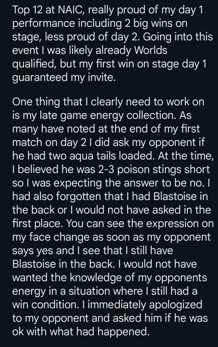 AlphaFeeb's tweet image. Top 12 NAIC, looking forward to competing at worlds for my first time! Sorry for the essay 😅