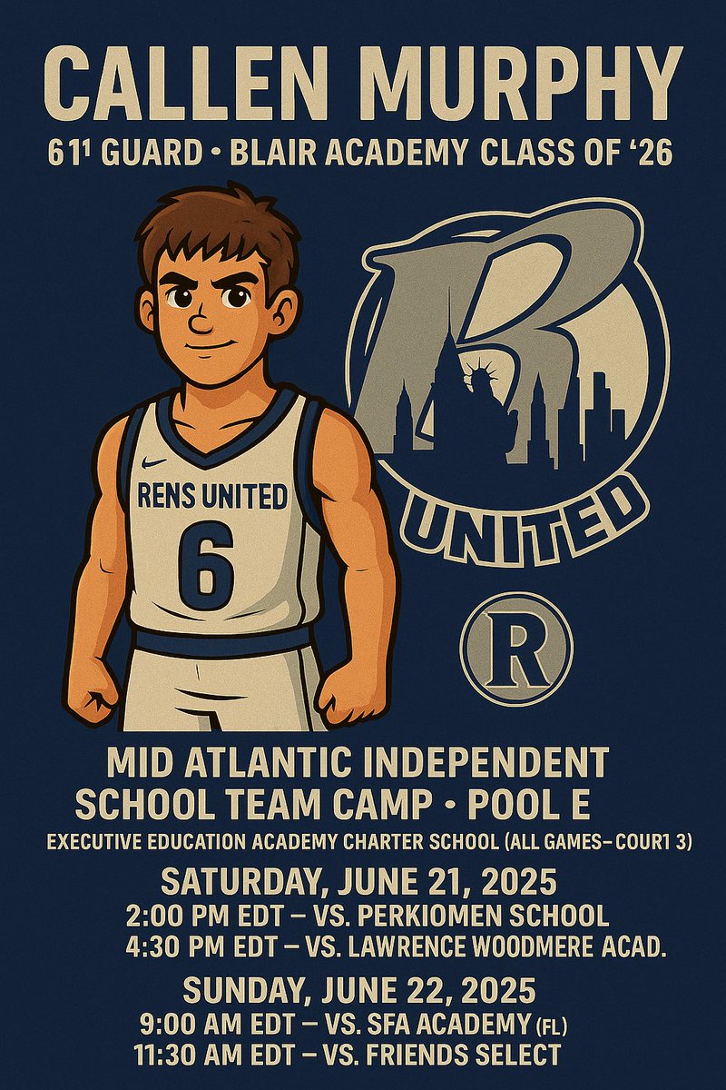 Callen is a Smooth &amp; Crafty guard that will have a stock rising summer📈📈

🗽🗽🗽

Coaches here is Callen's schedule for Mid Atlantic next weekend: