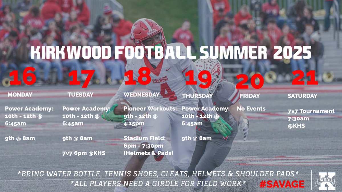 🚨 This week’s schedule 🚨