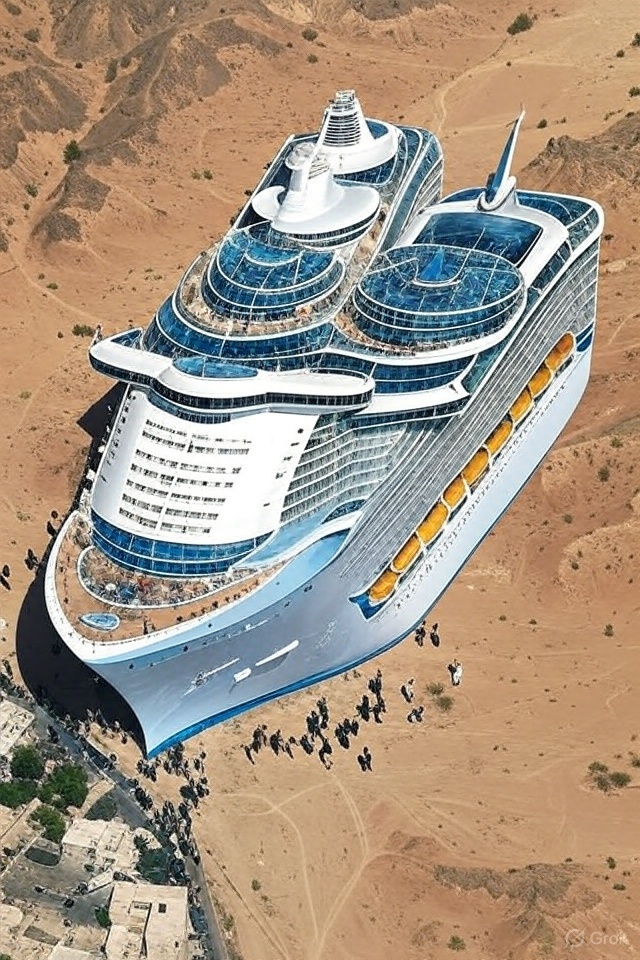 BREAKING: Iran has captured the Israeli army's Royal Caribbean Icon of the Seas.