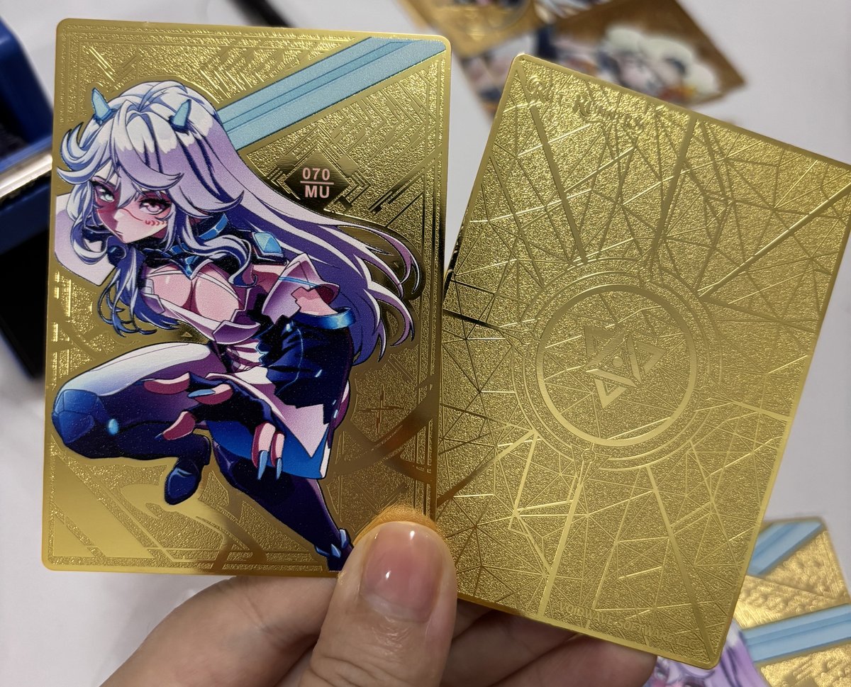 Rift Runners TCG (@voidwaveceo) on Twitter photo Your favorite ASMR Cyborg Assassin <a href="/Prot0type7/">Seven ⚔️ 七号 → 2.0 prepping</a> is getting her own metal cards too! You'll be able to buy them at #OffKaiGen4 and later on the Rift Runners store. Your favorite ASMR Cyborg Assassin <a href="/Prot0type7/">Seven ⚔️ 七号 → 2.0 prepping</a> is getting her own metal cards too! You'll be able to buy them at #OffKaiGen4 and later on the Rift Runners store.