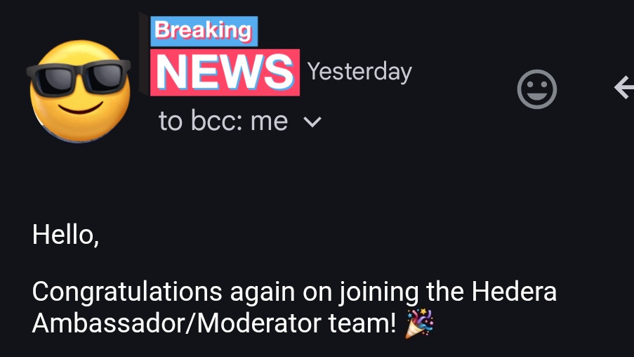 Thank you for this opportunity 🙏 

Let's keep pushing Hedera Community forward and help grow this amazing community ✨️. 

#Hedera