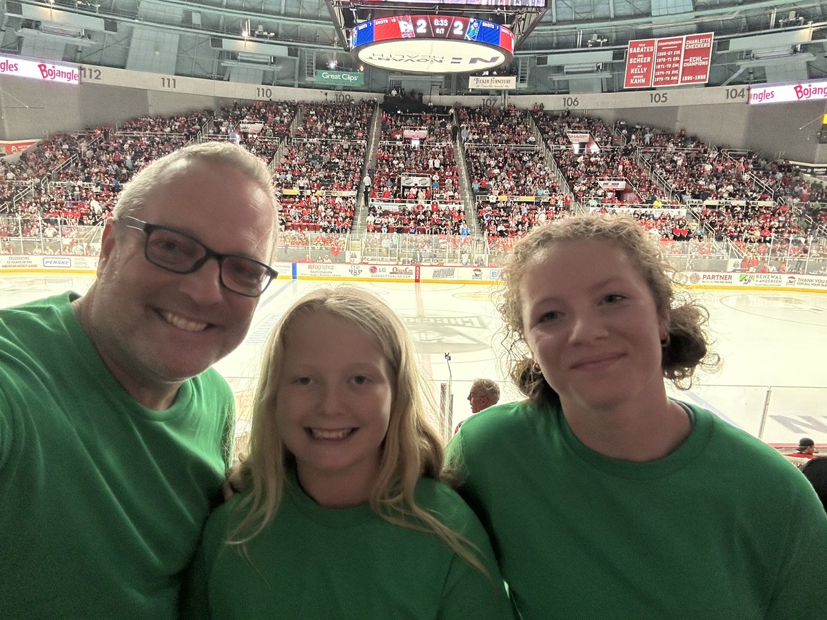 Michael Garland (@micmikemicmike) on Twitter photo Let’s go Canucks! We made it to Charlotte on the drive home to PA from Florida for Game 2. With the <a href="/TheHersheyBears/">Hershey Bears</a> eliminated by the Checkers, we’ve picked up some green shirts and are pulling for the <a href="/abbycanucks/">Abbotsford Canucks</a>! Let’s go Canucks! We made it to Charlotte on the drive home to PA from Florida for Game 2. With the <a href="/TheHersheyBears/">Hershey Bears</a> eliminated by the Checkers, we’ve picked up some green shirts and are pulling for the <a href="/abbycanucks/">Abbotsford Canucks</a>!
