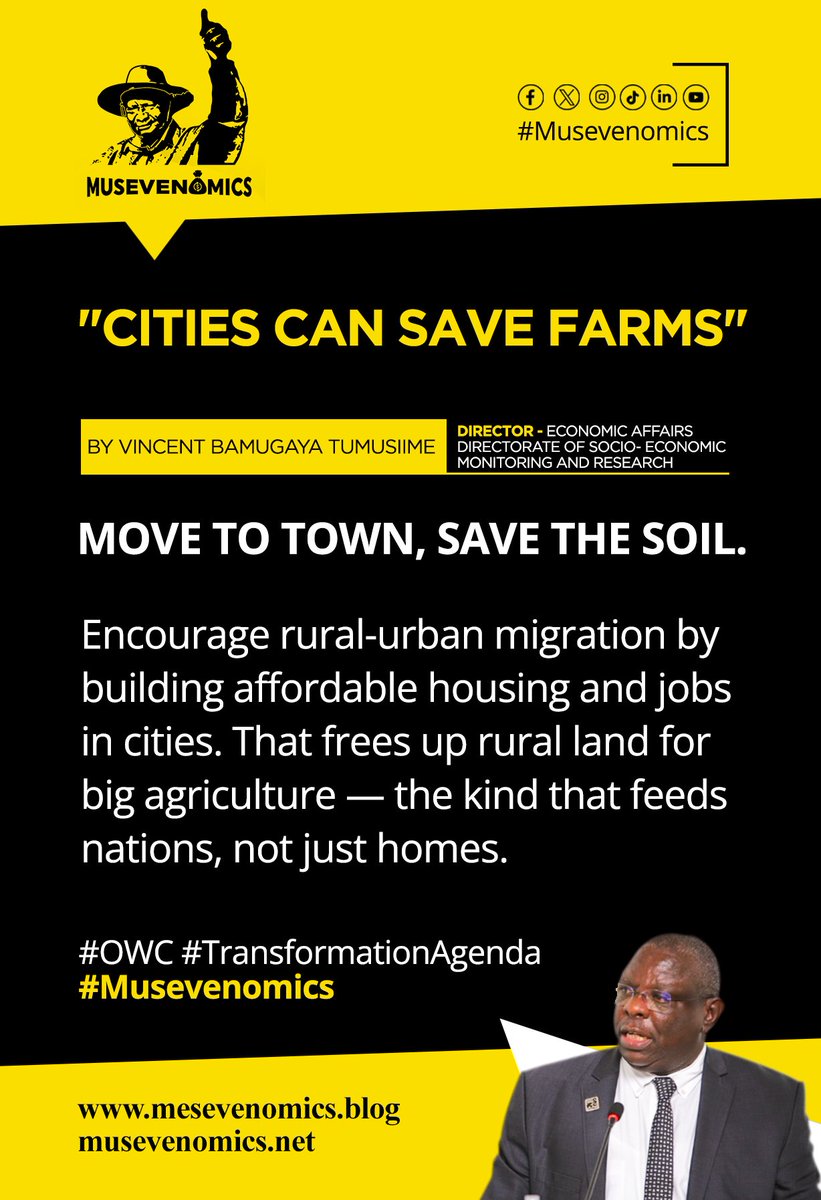 Musevenomics1's tweet image. 🏘️➡️🌾 When cities grow, farms thrive.
Rural-urban migration helps feed the nation. #UrbanSolutions #Musevenomics